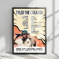 Tyler, The Creator Setlist Poster - Ziggo Dome, Amsterdam - May 14th, 2025