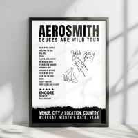 Aerosmith Setlist Poster - Park Theater at Park MGM, Las Vegas - October 1st, 2019