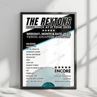 The Reytons Setlist Poster - White Summer, Palamós - August 10th, 2024