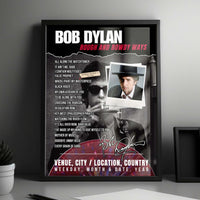 Bob Dylan Setlist Poster - Century II Performing Arts & Convention Center, Wichita - March 29th, 2025