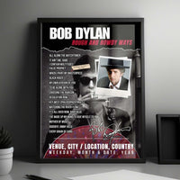 Bob Dylan Setlist Poster - Jahrhunderthalle, Frankfurt - October 16th, 2024