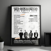 Courteeners Setlist Poster - EartH Hall London - September 15th, 2023