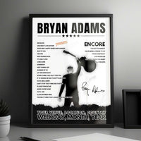Bryan Adams Setlist Poster - Sommergarten - Messe Berlin, Berlin - September 5th, 2024