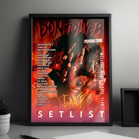 Don Toliver Setlist Poster - Barclays Center, Brooklyn - November 11th, 2024