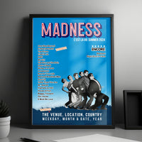 Madness Setlist Poster - Scarborough Open Air Theatre - July 12th, 2024