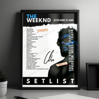 The Weeknd Setlist Poster - Wembley Stadium, London - August 18th, 2023