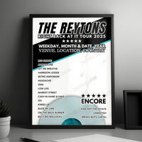 The Reytons Setlist Poster - Lion Arts Factory, Adelaide - October 1st, 2024
