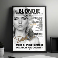 Blondie Setlist Poster - Live at the Piece Hall 2024 - June 9th, 2024