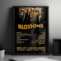 Blossoms Setlist Poster - Neue Theaterfabrik, Munich - May 2nd, 2025