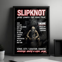 Slipknot Setlist Poster - Intuit Dome, Inglewood, CA, USA - September 14th, 2024