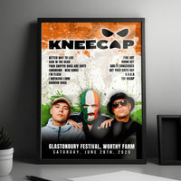 Kneecap Setlist Poster - Glastonbury Festival, Pilton, England - June 28th, 2025