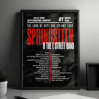 Bruce Springsteen Setlist Poster - Co-op Live, Manchester - May 17th, 2025