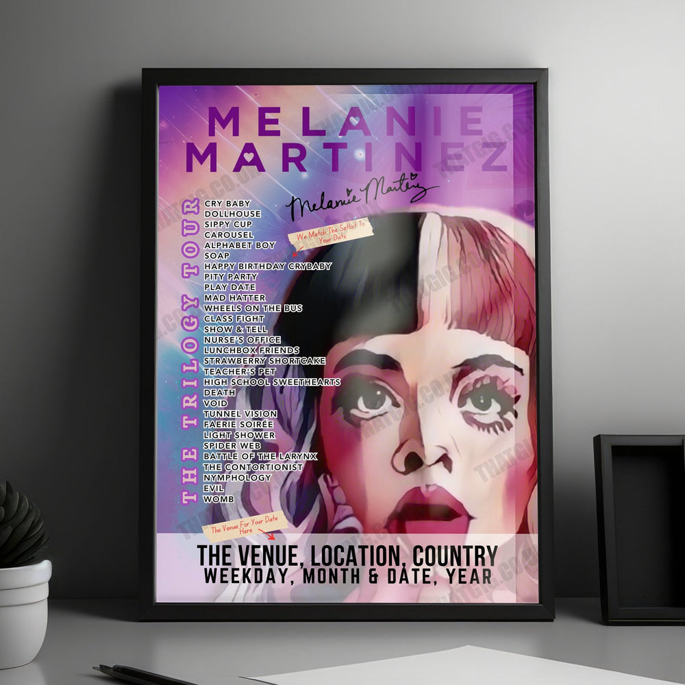 Melanie Martinez Setlist Poster - Scotiabank Arena, Toronto - June 9th, 2024
