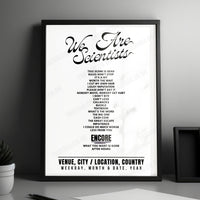 We Are Scientists Setlist Poster - McGill Pool Park, McGill - May 30th, 2024