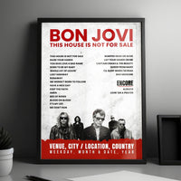 Bon Jovi Setlist Poster - Parque Olímpico, Rio de Janeiro - September 22nd, 2017