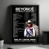 Beyoncé Setlist Poster - Tottenham Hotspur Stadium, London - June 12th, 2025
