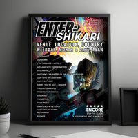 Enter Shikari Setlist Poster - Patronaat Stage 1, Haarlem, Netherlands - June 6th, 2024