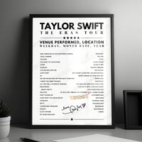 Taylor Swift Setlist Poster - Gillette Stadium, Foxborough - May 20th, 2023