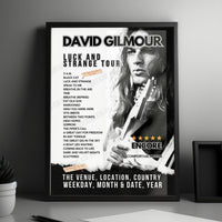 David Gilmour Setlist Poster - Circo Massimo, Rome, Italy - October 1st, 2024