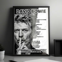David Bowie Setlist Poster - Seaclose Park, Isle of Wight, on June 13th 2004