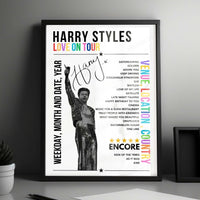 Harry Styles Setlist Poster - Principality Stadium, Cardiff - June 21st, 2023