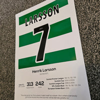 Henrik Larsson Legend Stats Print