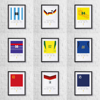 Argentina 1986 World Cup Squad Print