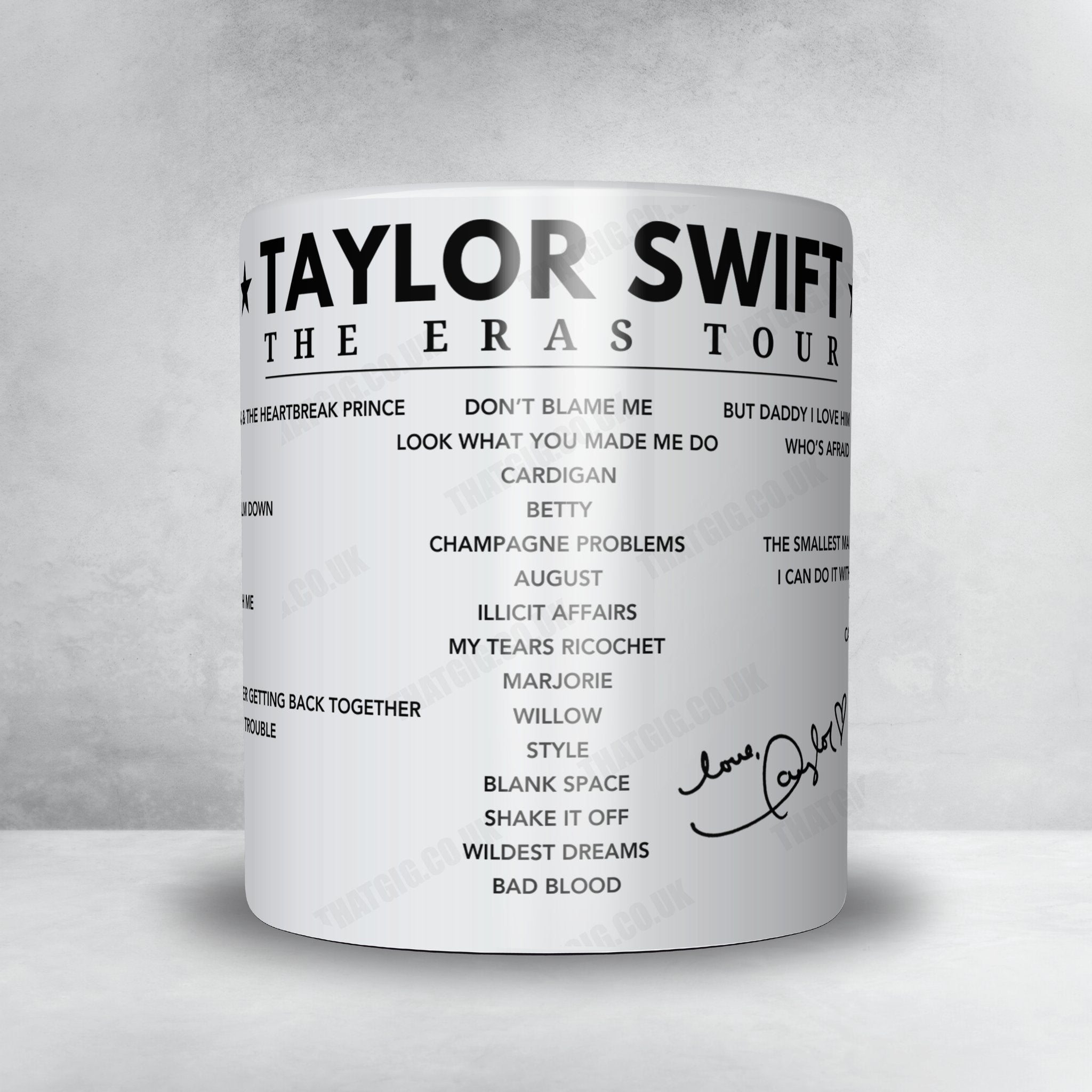 Taylor Swift Setlist Mug - Wembley Stadium, London - June 22nd, 2024