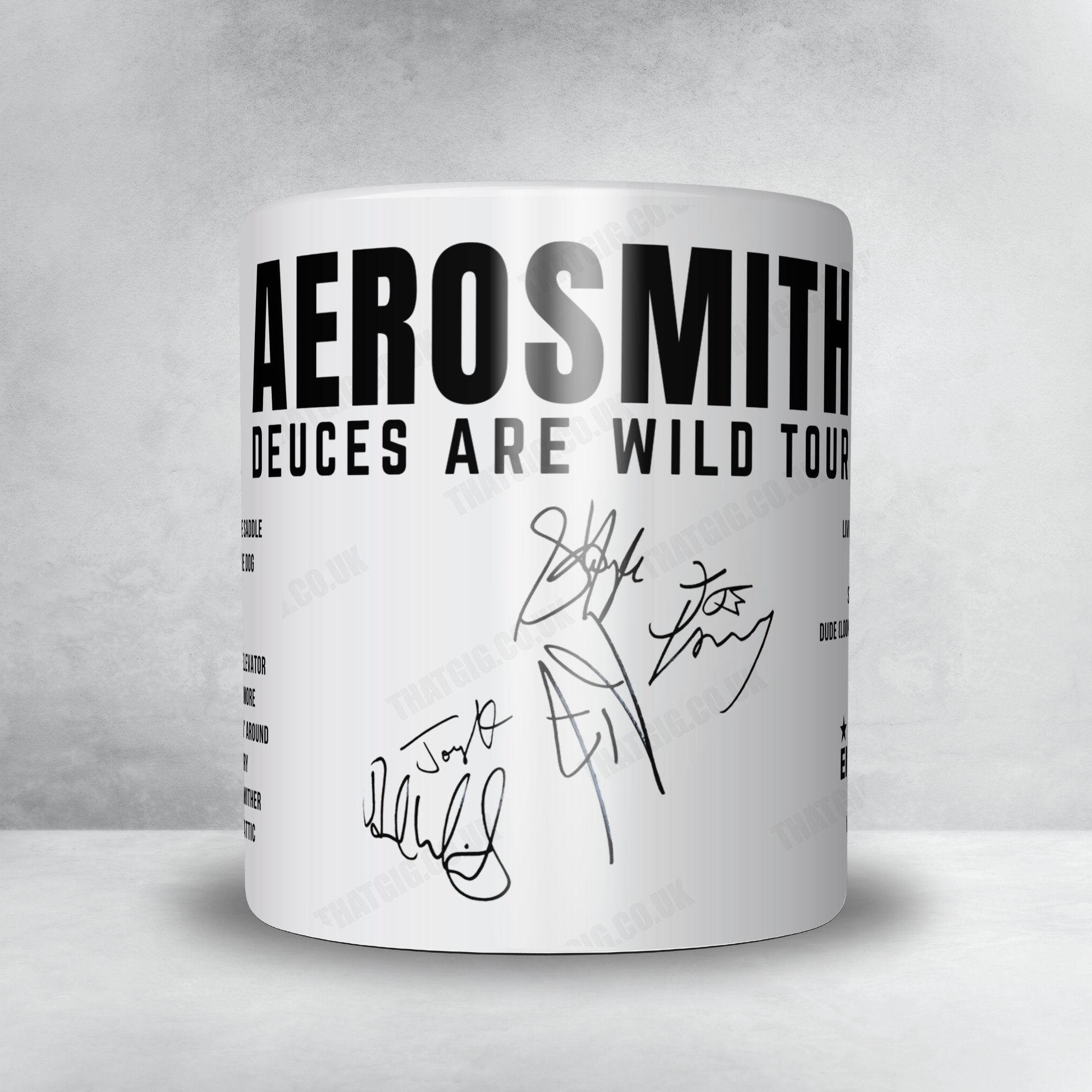 Aerosmith Setlist Mug - Borgata Event Center, Atlantic City - August 16th, 2019