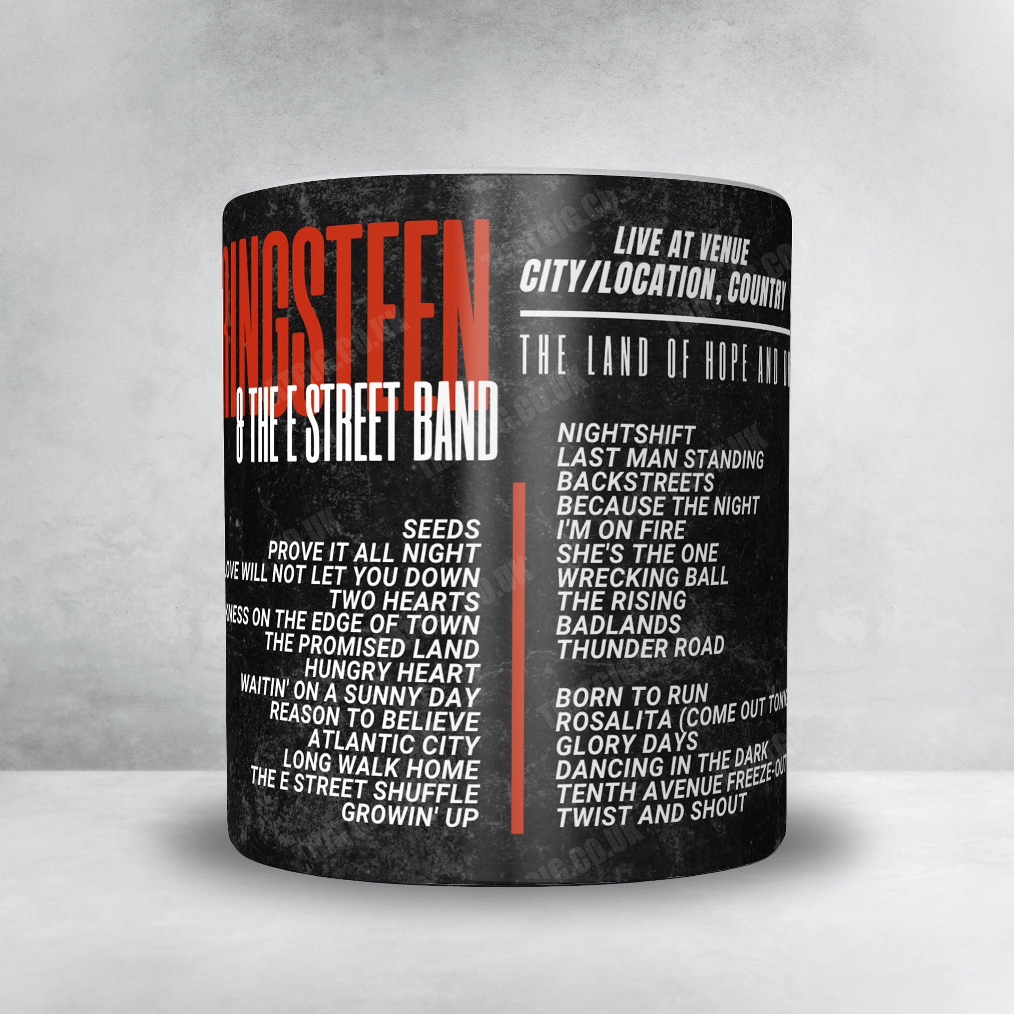 Bruce Springsteen Setlist Mug - Anfield, Liverpool - June 4th, 2025