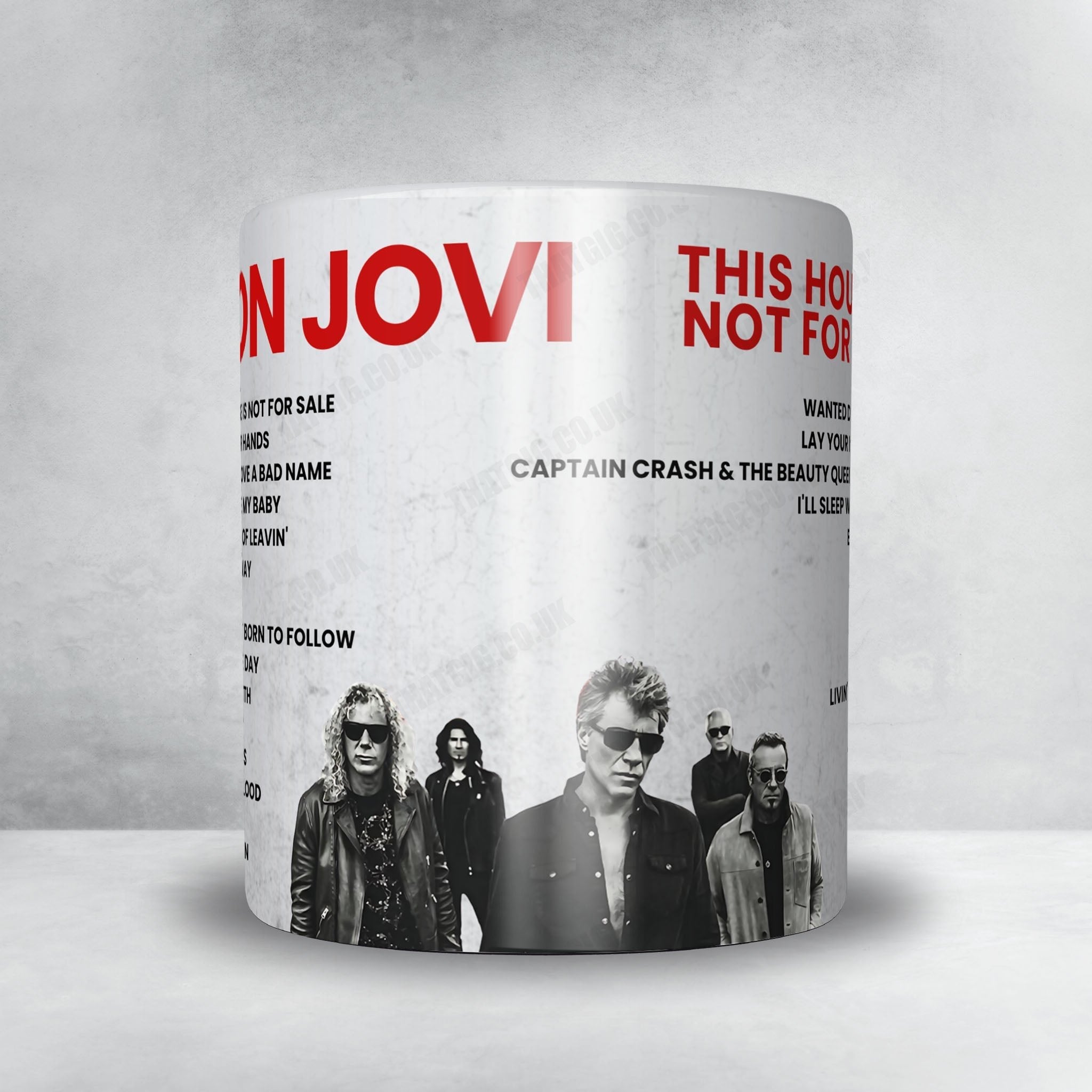 Bon Jovi Setlist Mug - Xcel Energy Center, St. Paul - April 28th, 2018