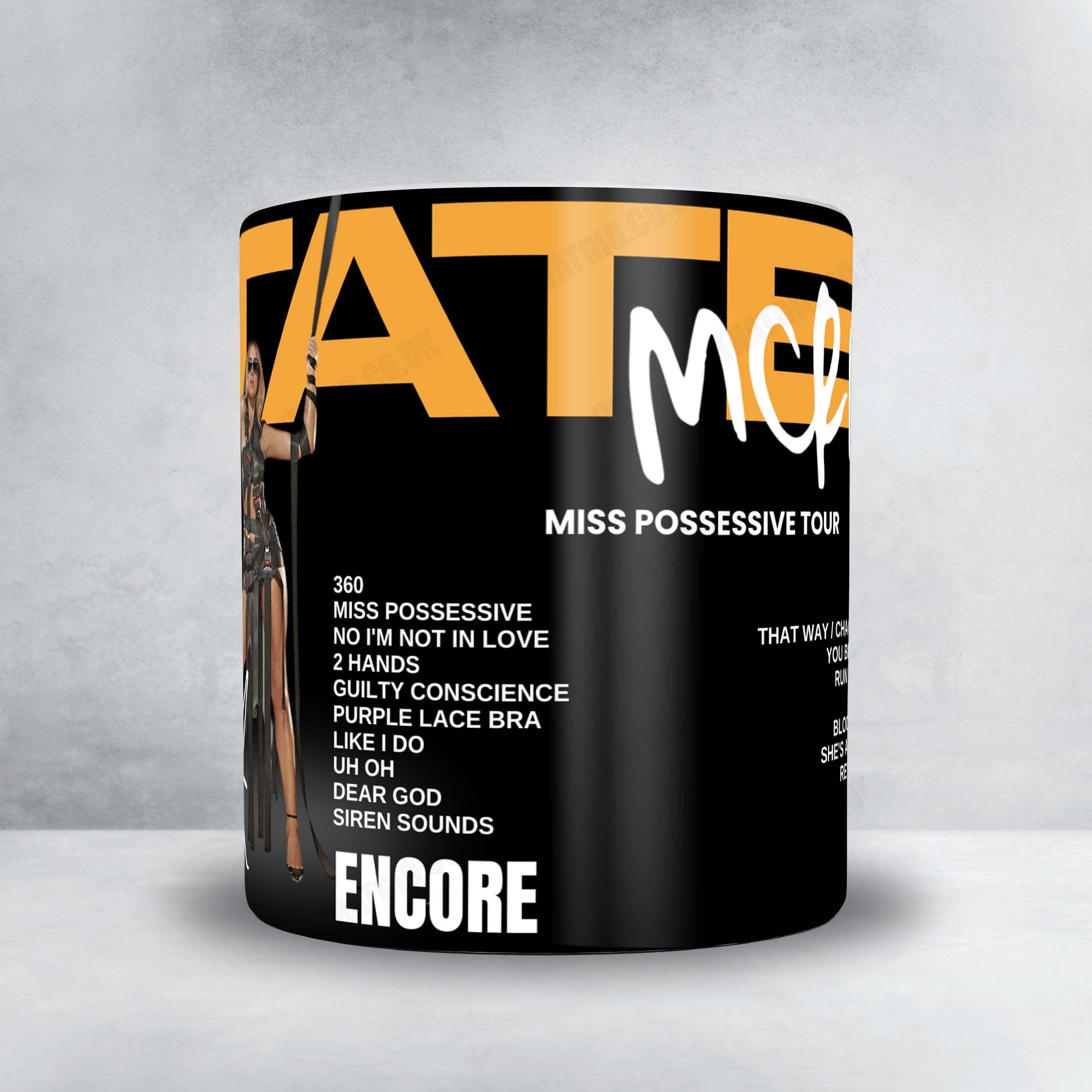 Tate McRae Setlist Mug - The O2 Arena, London - May 20th, 2025