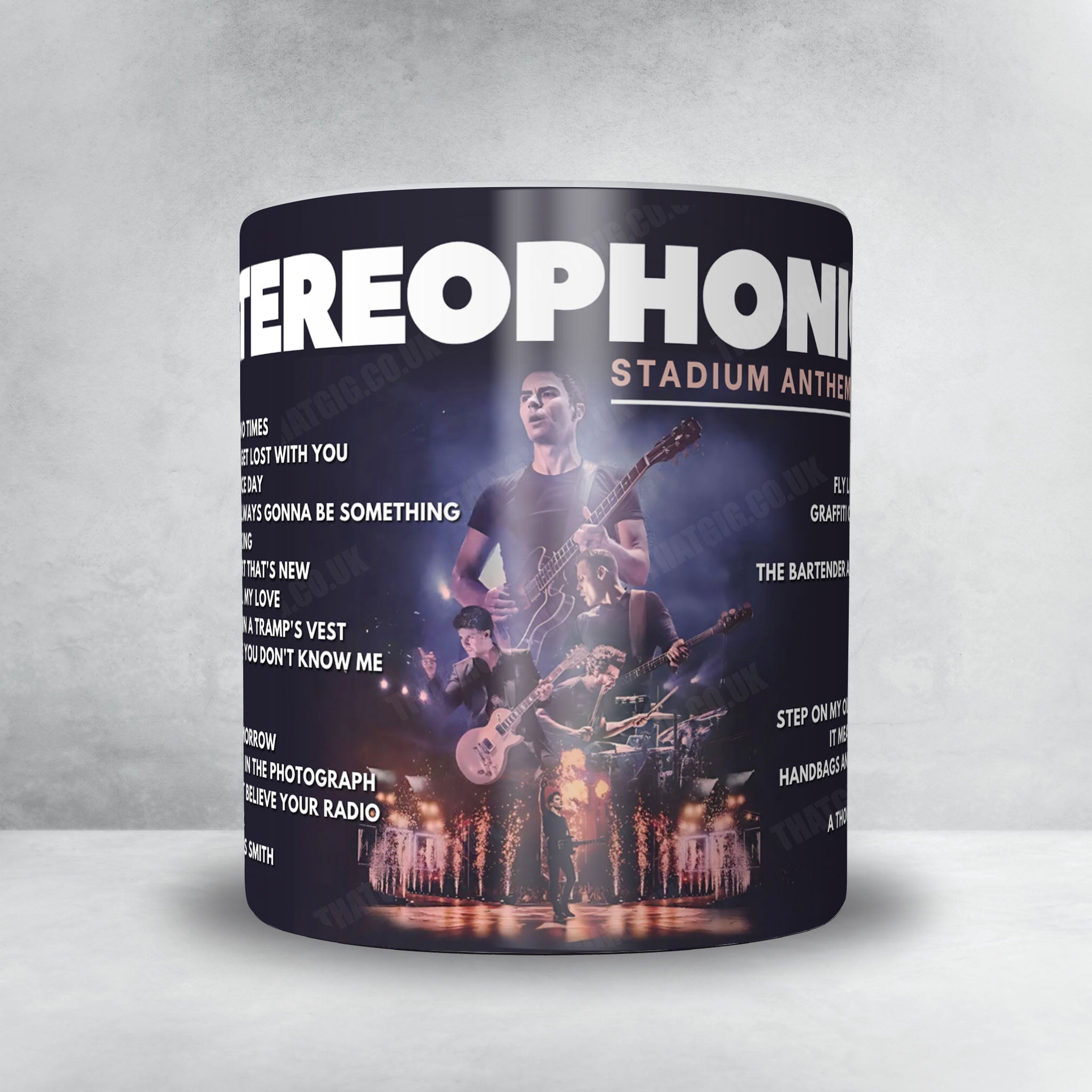 Stereophonics Setlist Mug - Domaine national de Saint-Cloud, France - August 24th, 2025