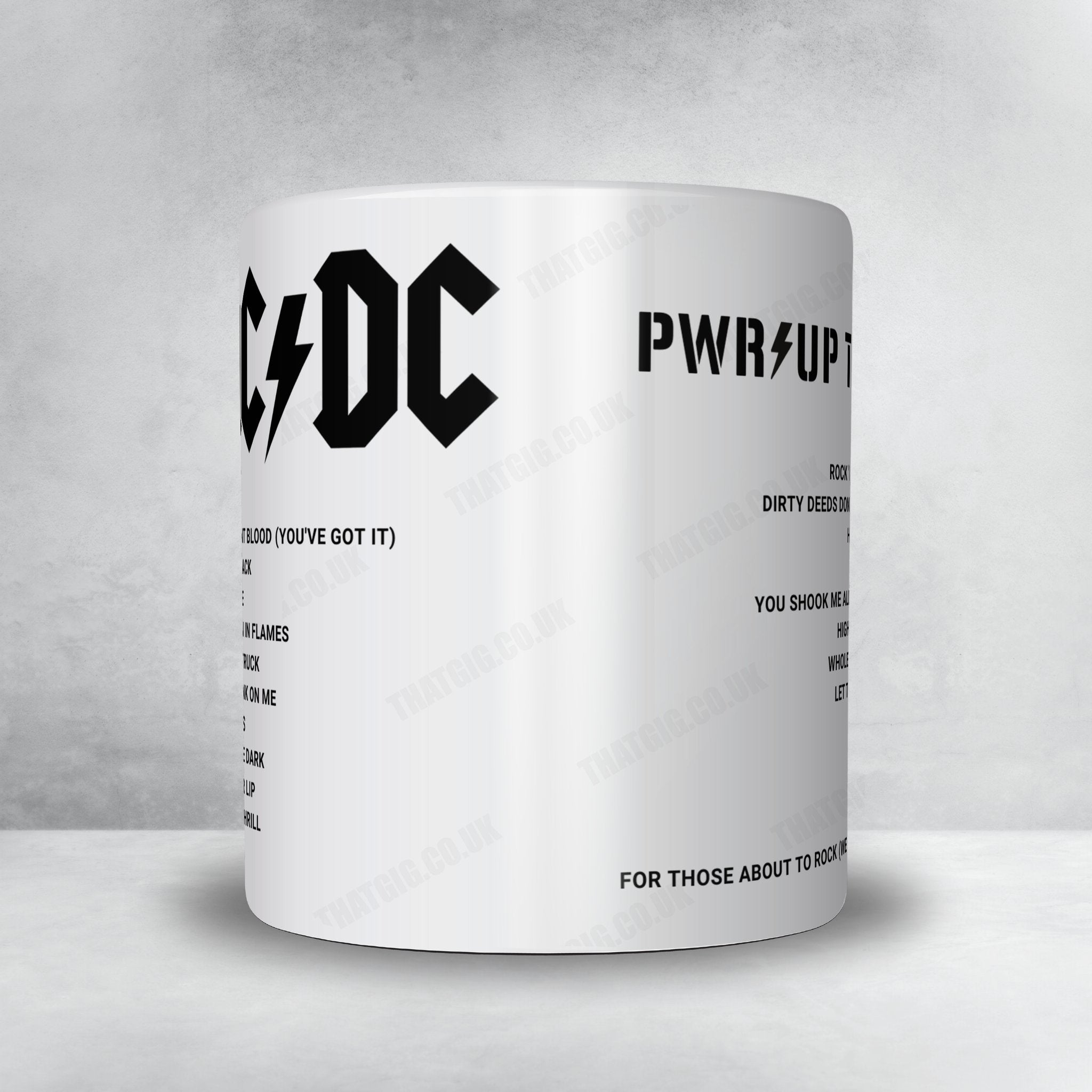 AC/DC Setlist Mug - Soldier Field, Chicago - May 24th, 2025