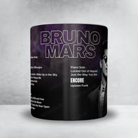 Bruno Mars Setlist Mug - Dolby Live at Park MGM, Las Vegas - December 31st, 2023