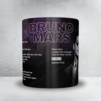 Bruno Mars Setlist Mug - Dolby Live at Park MGM, Las Vegas - February 11th, 2023