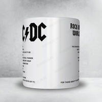 AC/DC Setlist Mug - Passeio Marítimo de Algés, Oeiras - May 7th, 2016