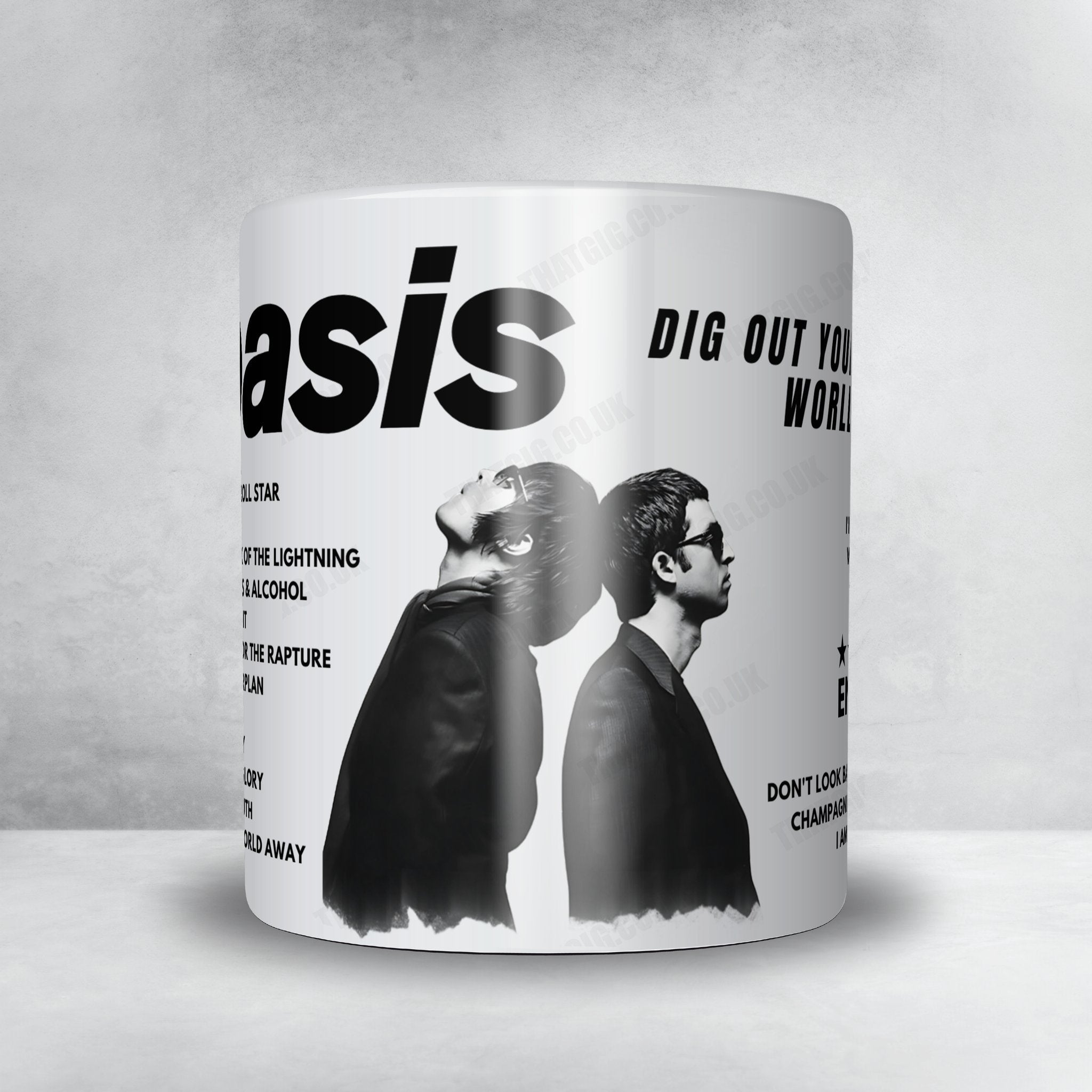 Oasis Setlist Mug - Eden Sessions, The Eden Project, St Austell, England - July 14th, 2009