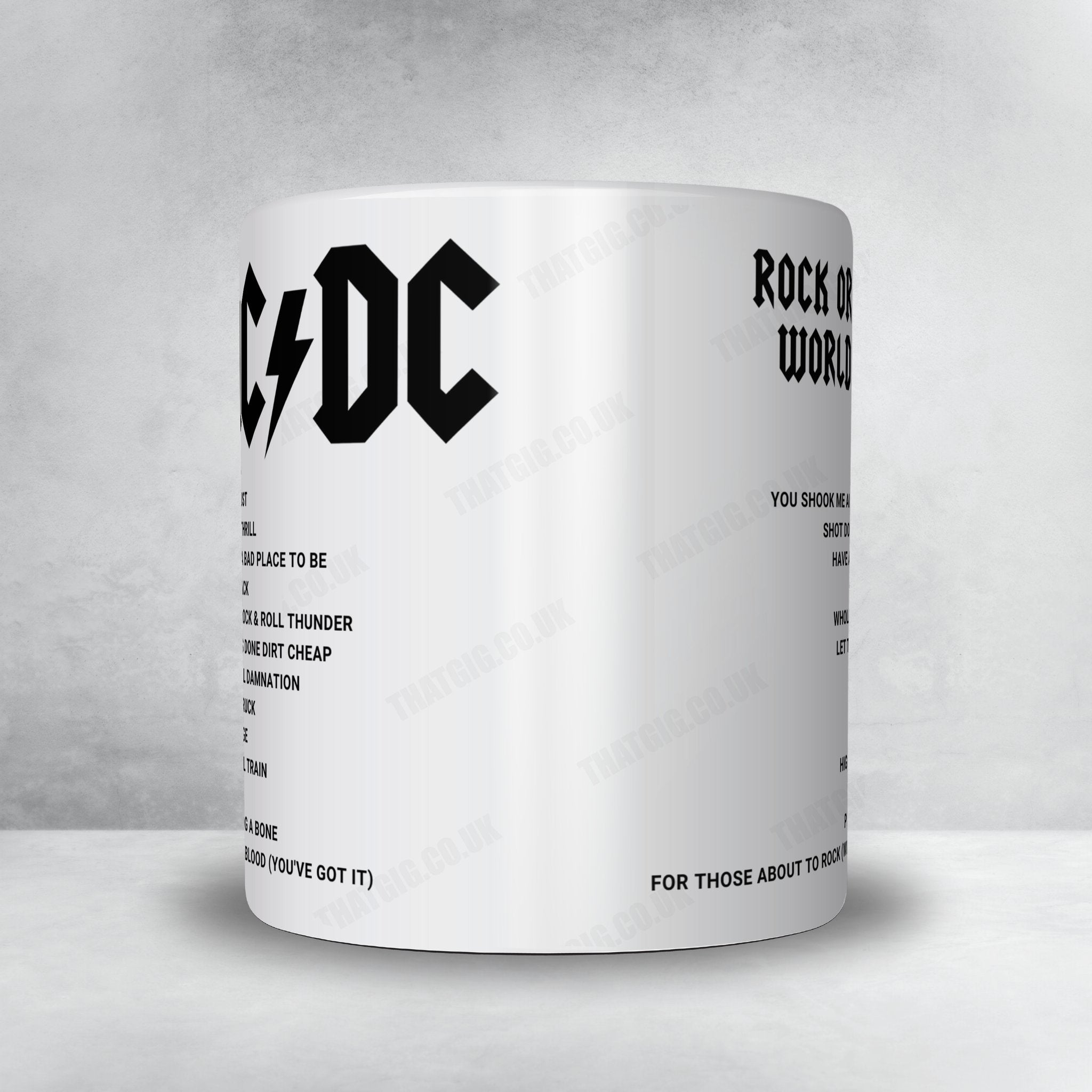 AC/DC Setlist Mug - Downsview Park, Toronto - September 10th, 2015