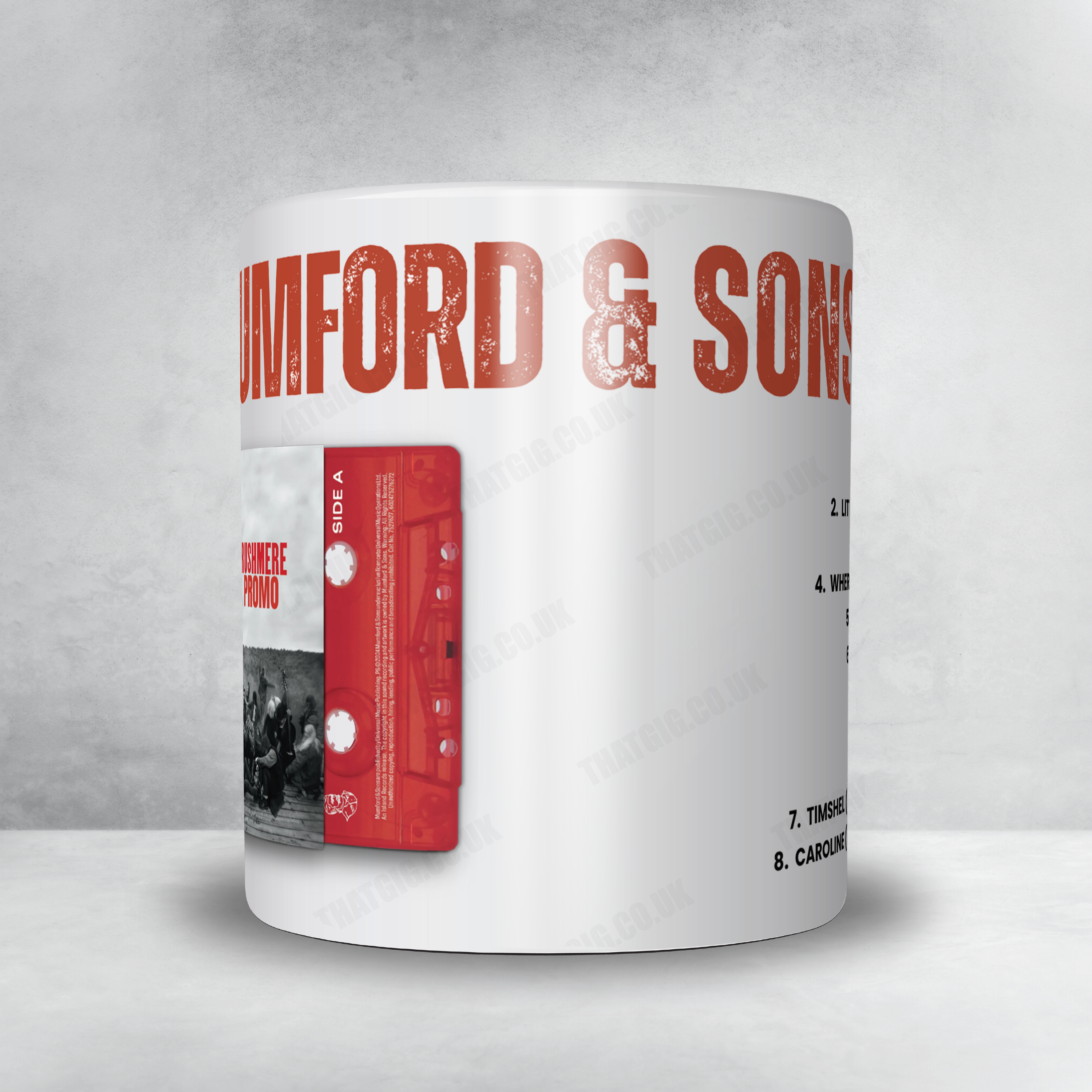 Mumford & Sons Setlist Mug - The Bellwether, Los Angeles - November 20th, 2023