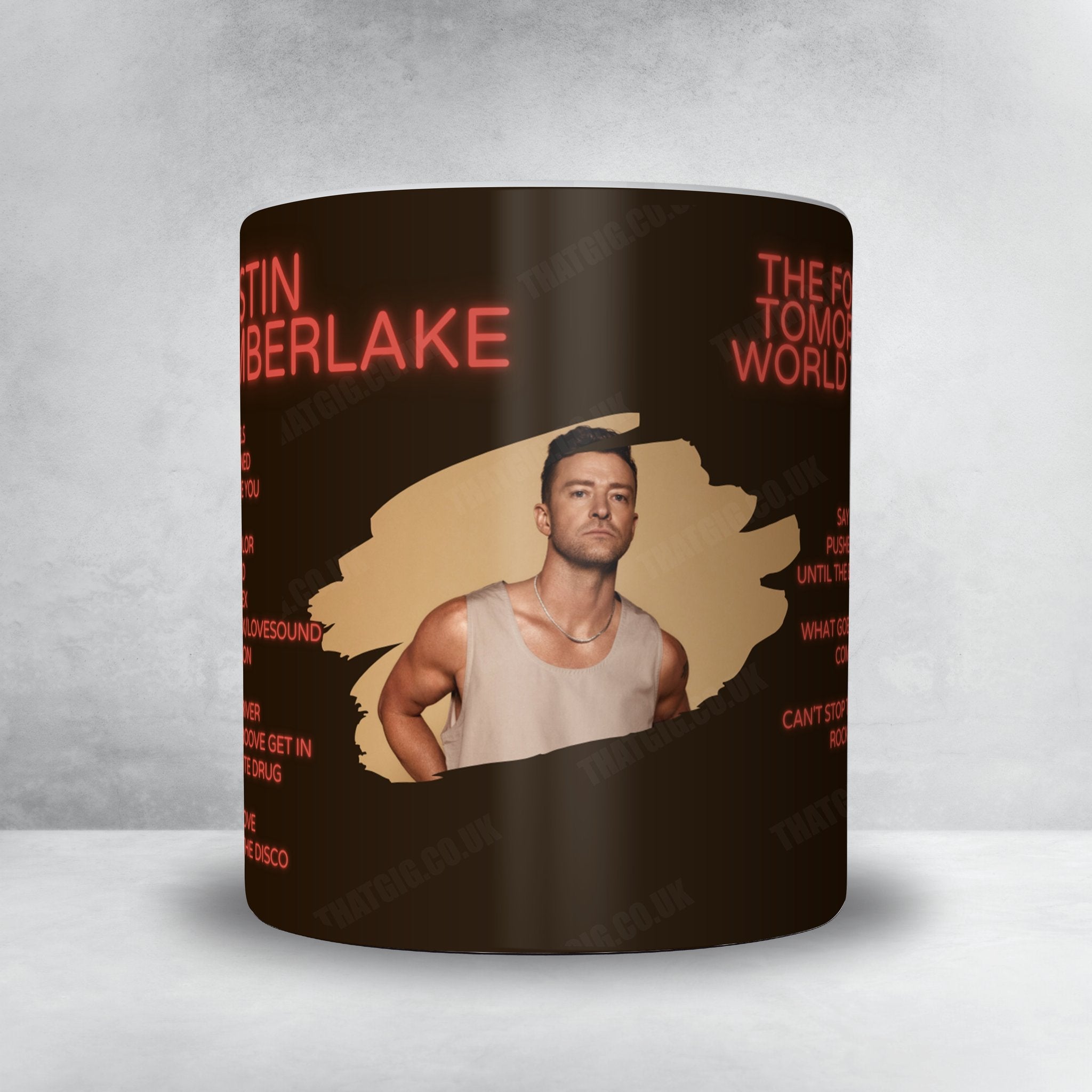 Justin Timberlake Setlist Mug - Footprint Center, Phoenix, AZ, USA - January 23rd, 2025
