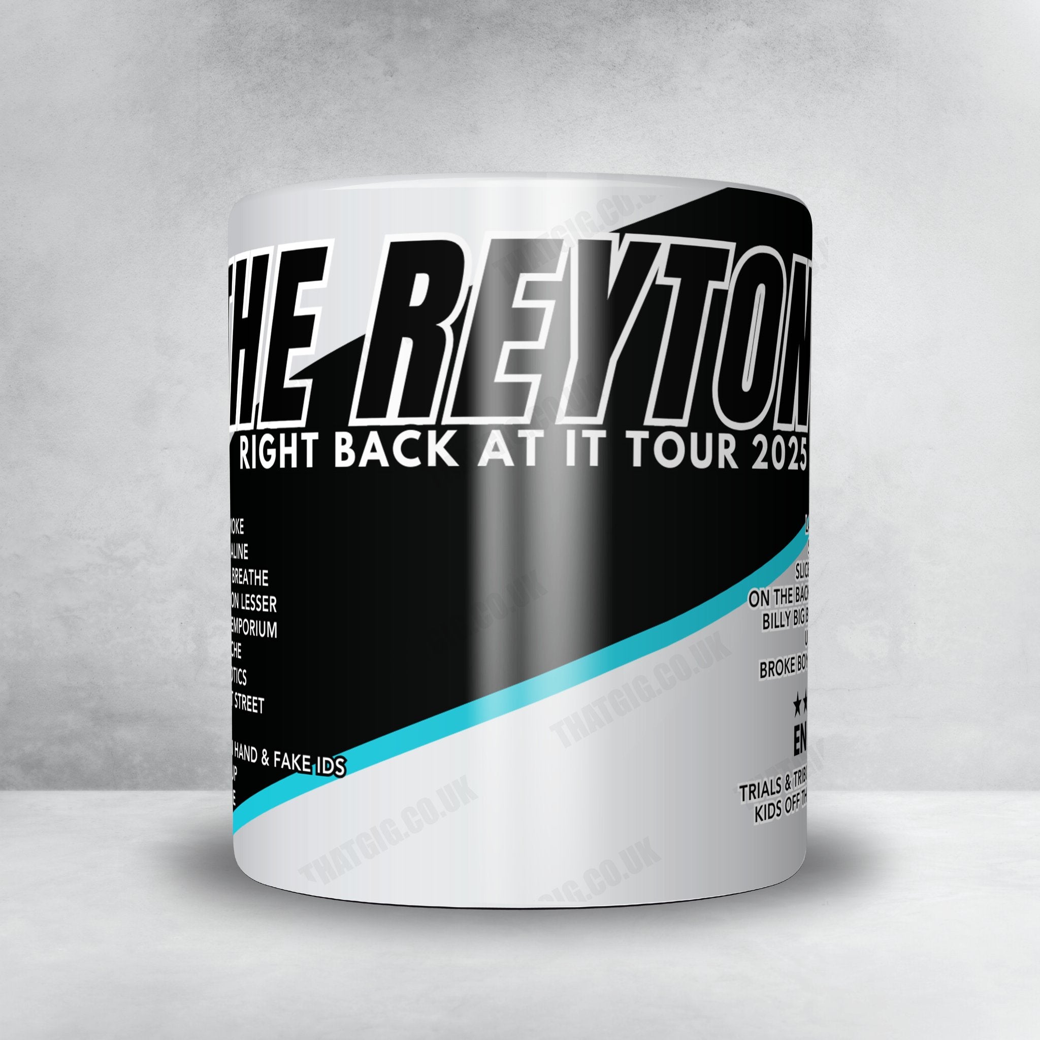 The Reytons Setlist Mug - Tower Ballroom, Blackpool - February 14th, 2025