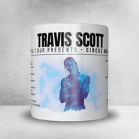 Travis Scott Setlist Mug - Spectrum Center, Charlotte - October 11th, 2023