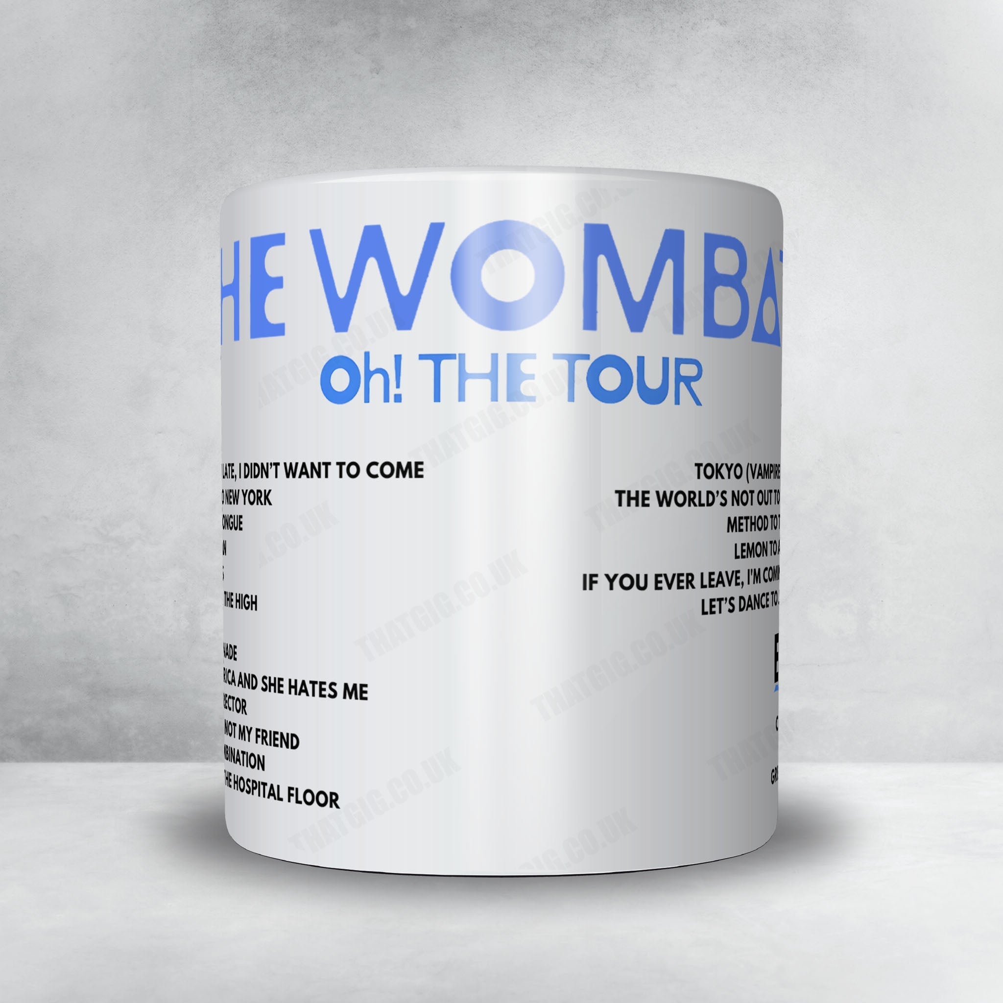 The Wombats Setlist Mug - Sefton Park, Liverpool - May 23rd, 2025