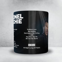 Lionel Richie Setlist Mug - Utilita Arena Birmingham, Birmingham - June 9th, 2025