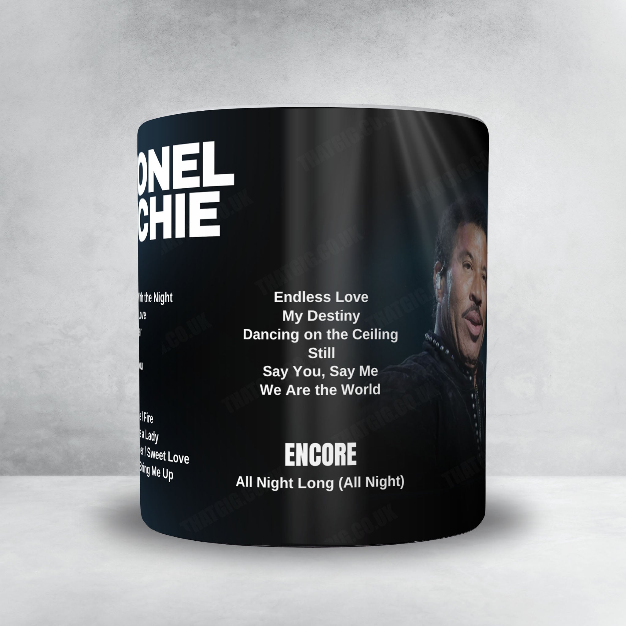 Lionel Richie Setlist Mug - 3Arena, Dublin - June 1st, 2025