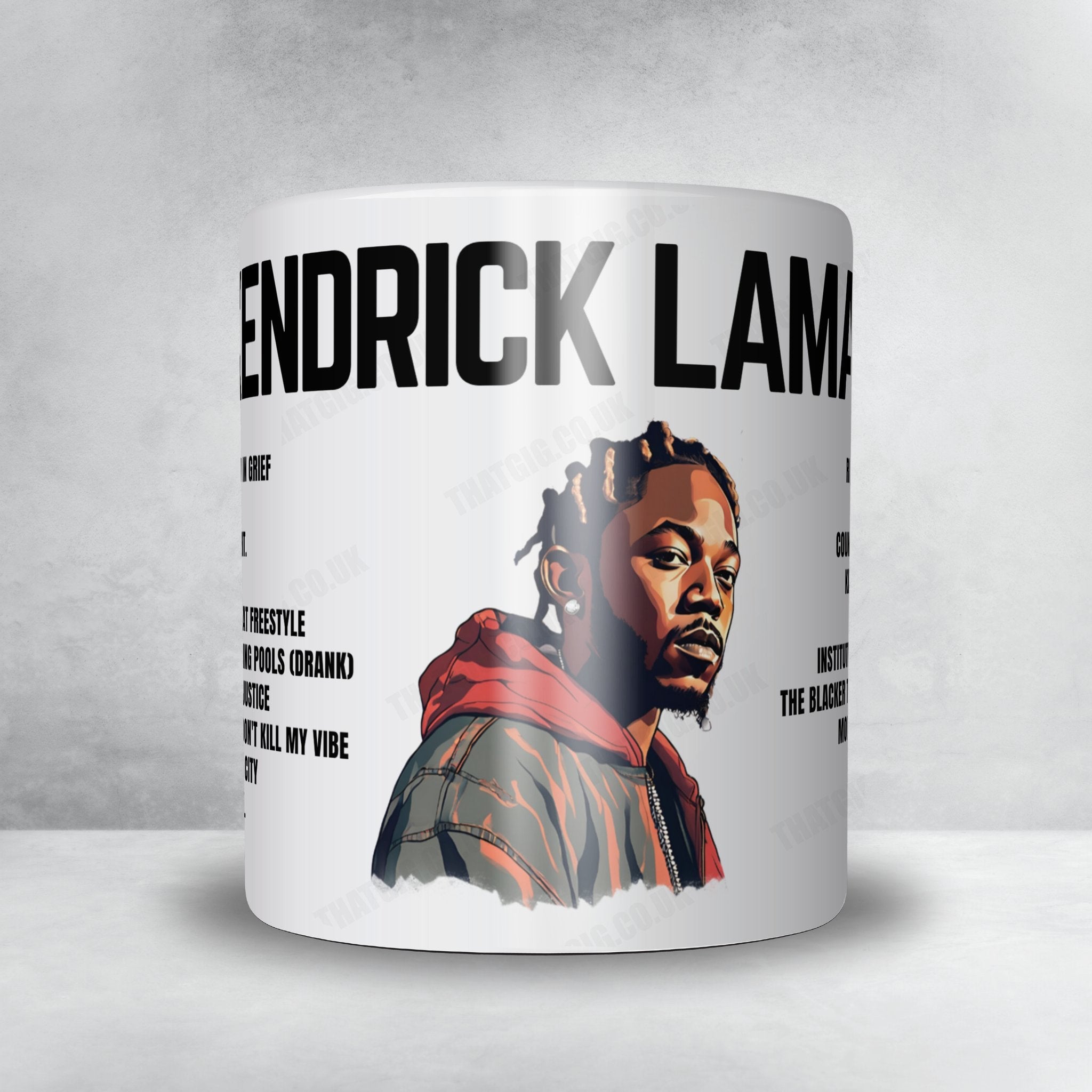 Kendrick Lamar Setlist Mug - Rod Laver Arena, Melbourne - December 4th, 2022