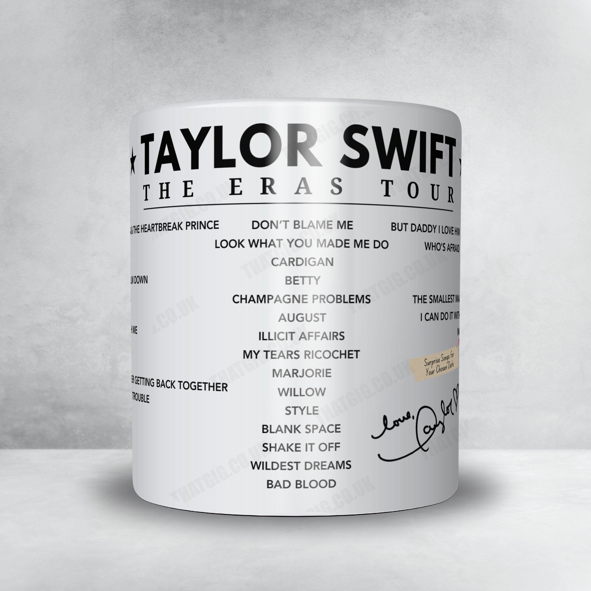 Taylor Swift Setlist Poster - Rogers Centre, Toronto, Canada - November 23rd, 2024