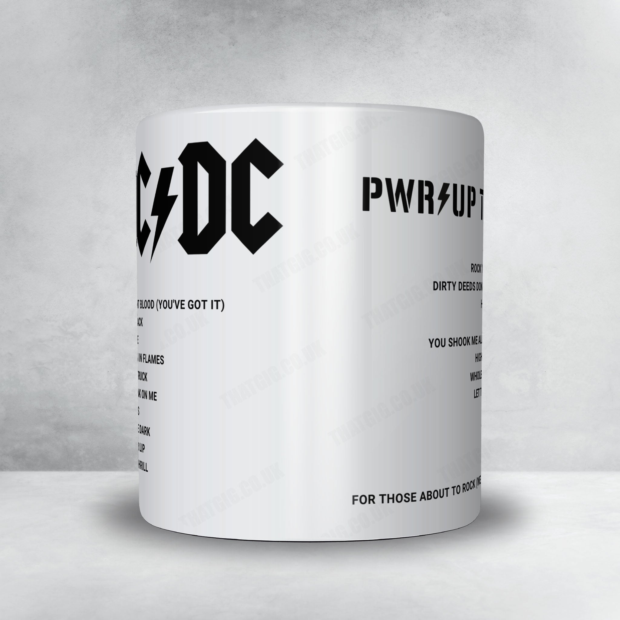 AC/DC Setlist Poster - Nissan Stadium, Nashville - May 21st, 2025