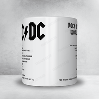 AC/DC Setlist Mug - American Airlines Center, Dallas - February 23rd, 2016